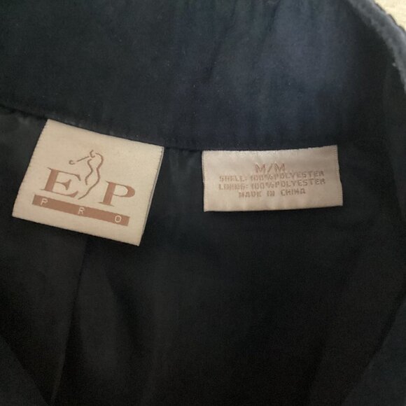 EP Pro Women's Full Zip Golf Jacket Faux Suede Embroidered Trim Sz M Blue #159M - Picture 8 of 9